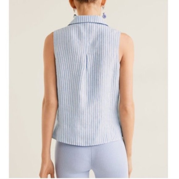 Mango Linen Blouse - Picture 3 of 8